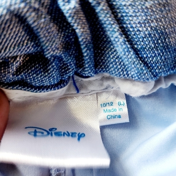 Disney Minnie Mouse Patch Denim Chambray Skirt Skort Girl's Large 10-12 EUC - Picture 10 of 10